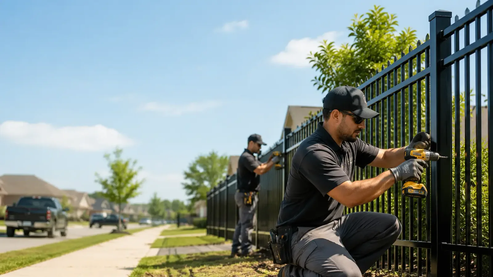 Metal Fence Installation in Wing, ND